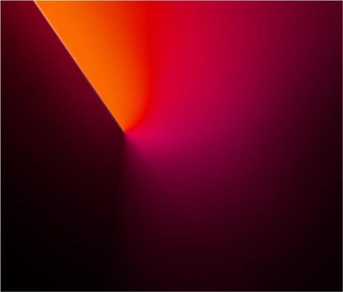 Digital Landscape for the Latech (Stravos) project, a tech startup rebrand by Fabio Besti and Nemesis Agency. 45° graphic lightsaber orange-red gradient on a dark background